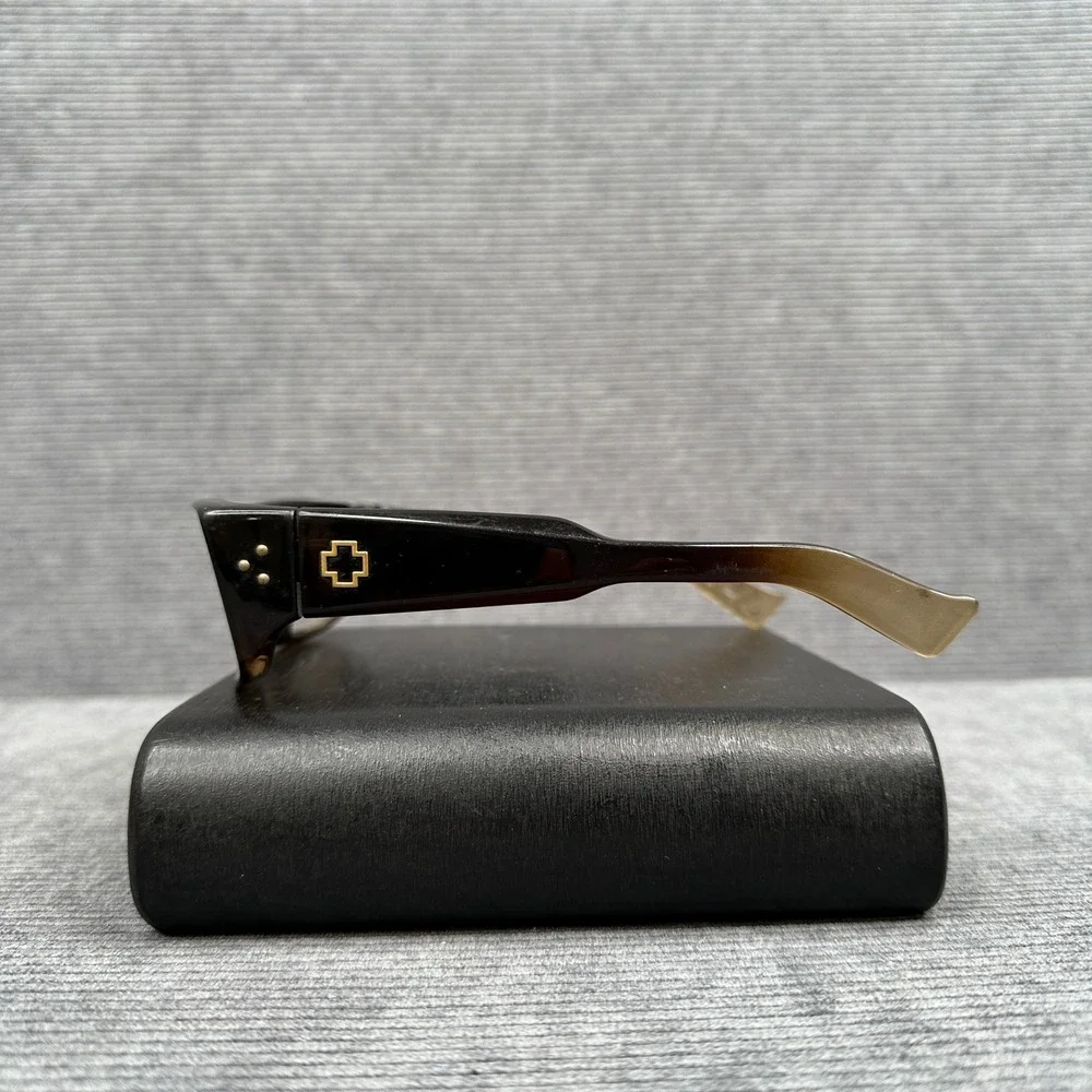 Vintage Spy Optic Plus Sunglasses Brown Gradient Rectangular Y2k Frames